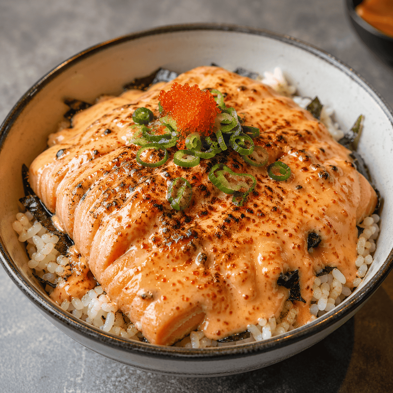 Mentai Rice Salmon Rice Bowl Boss